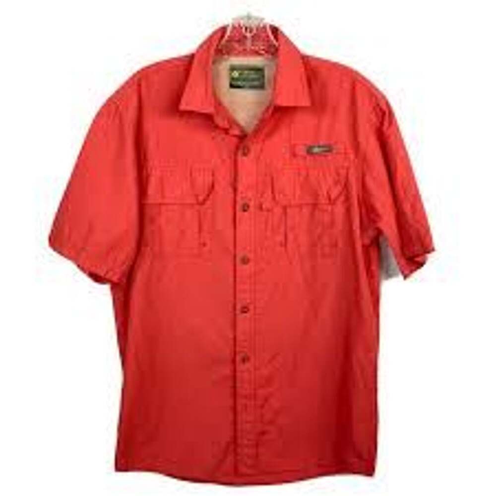 G.H. Bass & Co. Explorer Vented Short Sleeve Fishing Shirt SZ XXL